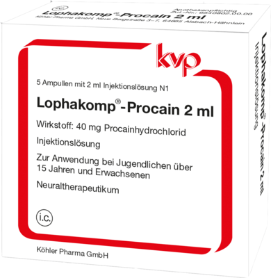 LOPHAKOMP Procain 2 ml Injektionslösung