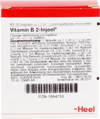 VITAMIN B2 INJEEL Ampullen