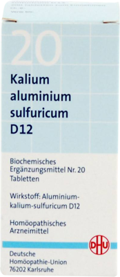 BIOCHEMIE DHU 20 Kalium alum.sulfur.D 12 Tabletten