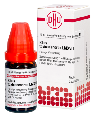 RHUS TOXICODENDRON LM XVIII Dilution