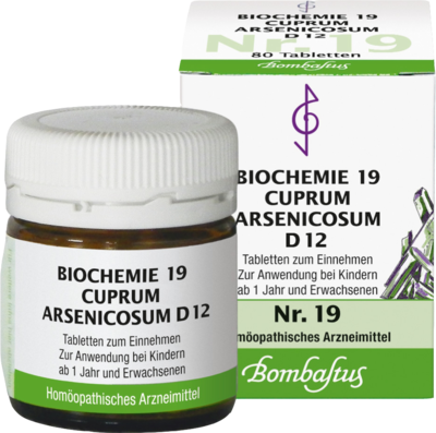 BIOCHEMIE 19 Cuprum arsenicosum D 12 Tabletten