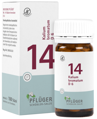 BIOCHEMIE Pflüger 14 Kalium bromatum D 6 Tabletten