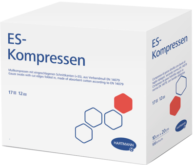 ES-KOMPRESSEN steril 10x10 cm 12fach Großpackung