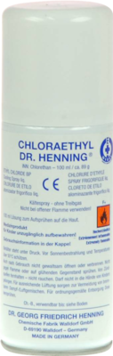 CHLORAETHYL Dr. Henning Spraydose