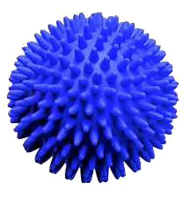 MASSAGEBALL Igel 10 cm blau