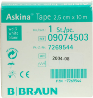 ASKINA Tape Pfl.unelast.2,5 cmx10 m weiß