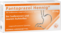 PANTOPRAZOL Hennig b.Sodbrennen 20 mg msr.Tabl.