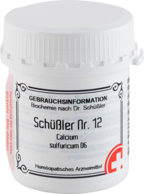 SCHÜSSLER NR.12 Calcium sulfuricum D 6 Tabletten