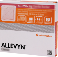 ALLEVYN Ag Gentle Border 12,5x12,5 cm Wundverband