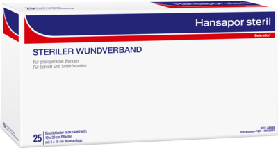 HANSAPOR steril Wundverband 10x20 cm